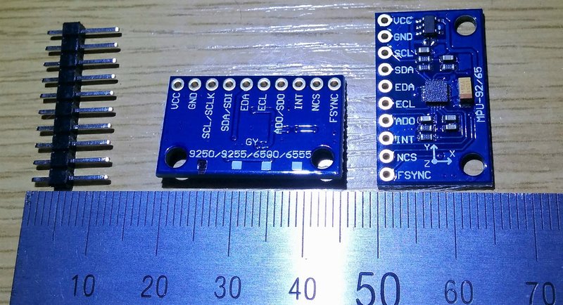 Thumbnail for Arduino interface to MPU9250 / MPU9255 gyroscope, accelerometer, and compass